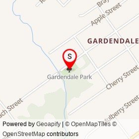 Gardendale Park on , Upper Chichester Township Pennsylvania - location map