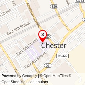 No Name Provided on East 5th Street, Chester Pennsylvania - location map
