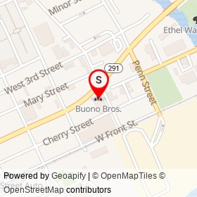 Buono Bros. on Concord Avenue, Chester Pennsylvania - location map