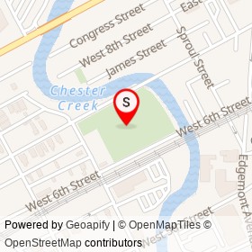 Chester on , Chester Pennsylvania - location map