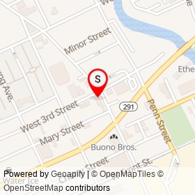 Morianni's Hotel and Bar on West 3rd Street, Chester Pennsylvania - location map