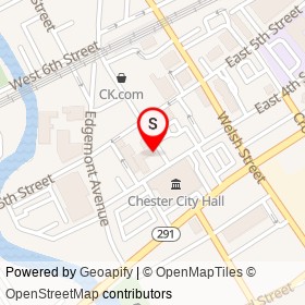 Delaware County Historical Society Museum & Research Library on Avenue of the States, Chester Pennsylvania - location map