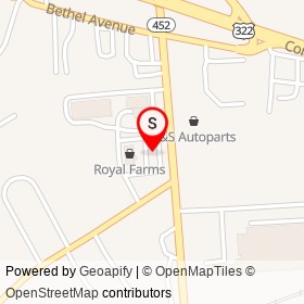 Royal Farms on Market Street, Upper Chichester Township Pennsylvania - location map