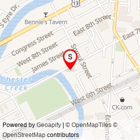 Sweet Cleaners on West 7th Street, Chester Pennsylvania - location map