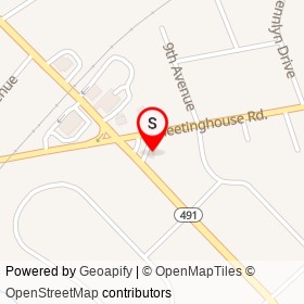 Ogden Service Center on Meetinghouse Road, Upper Chichester Township Pennsylvania - location map