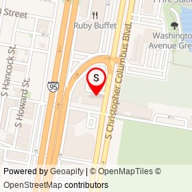 Staples on South Christopher Columbus Boulevard, Philadelphia Pennsylvania - location map