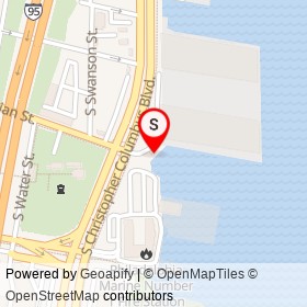 Shank's Pier 40 on South Christopher Columbus Boulevard, Philadelphia Pennsylvania - location map