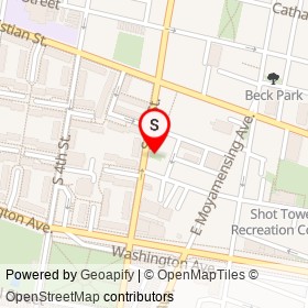 Bodine St. Garden on South 3rd Street, Philadelphia Pennsylvania - location map