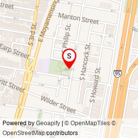 Edward “Babe” Heffron on South 2nd Street, Philadelphia Pennsylvania - location map