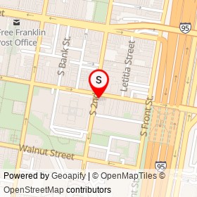 Olde Creamery Cafe on South 2nd Street, Philadelphia Pennsylvania - location map