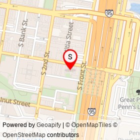 Jolly's Dueling Piano Bar on Chestnut Street, Philadelphia Pennsylvania - location map
