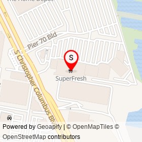SuperFresh on South Christopher Columbus Boulevard, Philadelphia Pennsylvania - location map