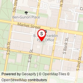 Benjamin Franklin Museum Store on South 4th Street, Philadelphia Pennsylvania - location map