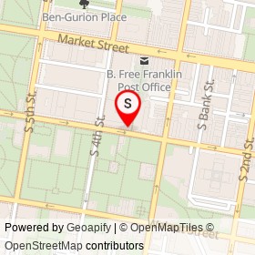 NLM Gift Shop on Chestnut Street, Philadelphia Pennsylvania - location map