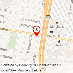 City Pizza on South Front Street, Philadelphia Pennsylvania - location map