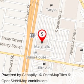 Marshalls on McKean Street, Philadelphia Pennsylvania - location map