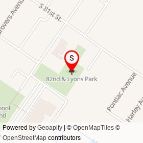82nd & Lyons Park on , Philadelphia Pennsylvania - location map