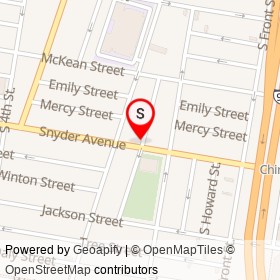 Olde Philly Pharmacy on South Philip Street, Philadelphia Pennsylvania - location map
