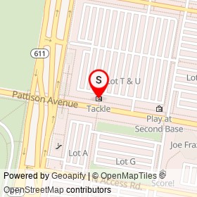 Tackle on Pattison Avenue, Philadelphia Pennsylvania - location map