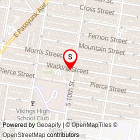 Watkins Drinkery on Watkins Street, Philadelphia Pennsylvania - location map