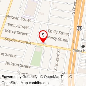 Mcdaniels on Snyder Avenue, Philadelphia Pennsylvania - location map