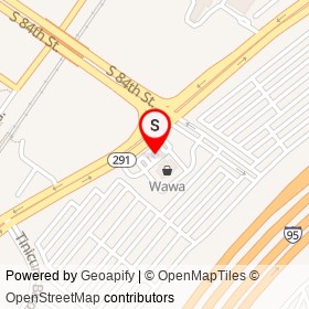 Wawa on Bartram Avenue, Philadelphia Pennsylvania - location map