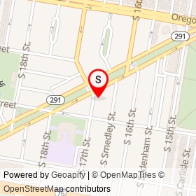 Bender City on South 17th Street, Philadelphia Pennsylvania - location map