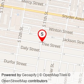No Name Provided on South 11th Street, Philadelphia Pennsylvania - location map