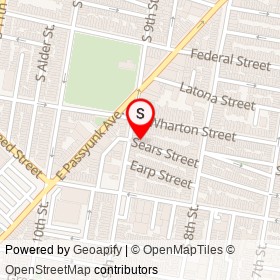 Global Crepes Local Shakes on Sears Street, Philadelphia Pennsylvania - location map