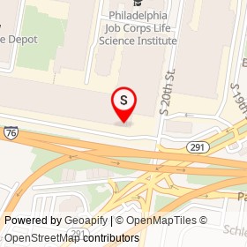 Kindy's Factory Outlet Store on South 20th Street, Philadelphia Pennsylvania - location map