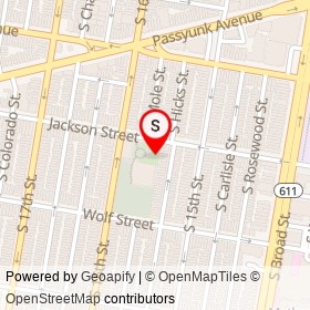 No Name Provided on Jackson Street, Philadelphia Pennsylvania - location map