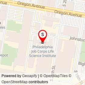 Philadelphia Job Corps Life Science Institute on South 20th Street, Philadelphia Pennsylvania - location map