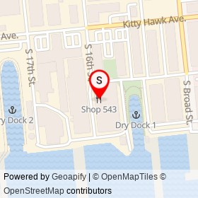 Shop 543 on South 16th Street, Philadelphia Pennsylvania - location map