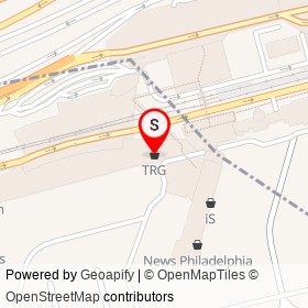 TRG on PA 291, Philadelphia Pennsylvania - location map