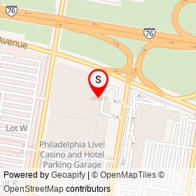 Philadelphia Live! Hotel on Packer Avenue, Philadelphia Pennsylvania - location map