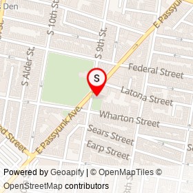 South Philly Bar and Grill on South 9th Street, Philadelphia Pennsylvania - location map