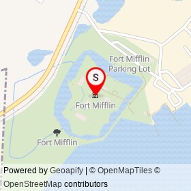 Fort Mifflin on Fort Mifflin Road, Philadelphia Pennsylvania - location map