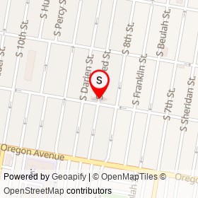 Avarrano's on South Mildred Street, Philadelphia Pennsylvania - location map
