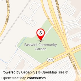 Eastwick Community Garden on Island Avenue, Philadelphia Pennsylvania - location map