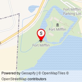 Fort Mifflin on , Philadelphia Pennsylvania - location map