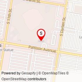 Robin Roberts on Pattison Avenue, Philadelphia Pennsylvania - location map