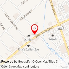 Anna's Sandwich Shop on Sutton Avenue, Ridley Township Pennsylvania - location map