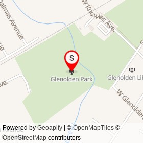 Glenolden Park on , Glenolden Pennsylvania - location map