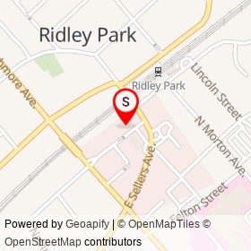 The Burgandy on East Hinckley Avenue, Ridley Park Pennsylvania - location map