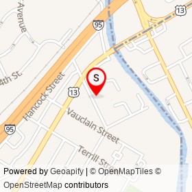 Tamco Garage on Ridley Avenue, Chester Pennsylvania - location map