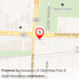 Miller’s Cafe on Powhattan Avenue, Tinicum Township Pennsylvania - location map