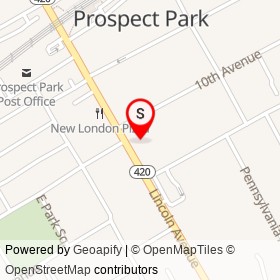 No Name Provided on Lincoln Avenue, Prospect Park Pennsylvania - location map