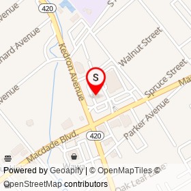 Santander on Macdade Boulevard, Ridley Township Pennsylvania - location map