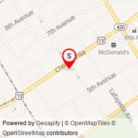 Primo Hoagies on Prospect Avenue, Prospect Park Pennsylvania - location map