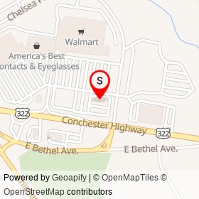 Arby's on Chelsea Parkway, Upper Chichester Township Pennsylvania - location map